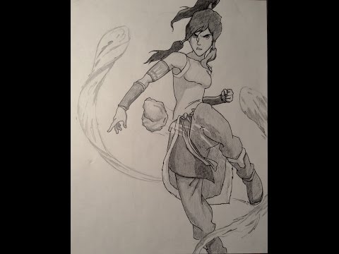 how to draw korra