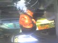 Guy listens to Gewn Stefani (upside down)
