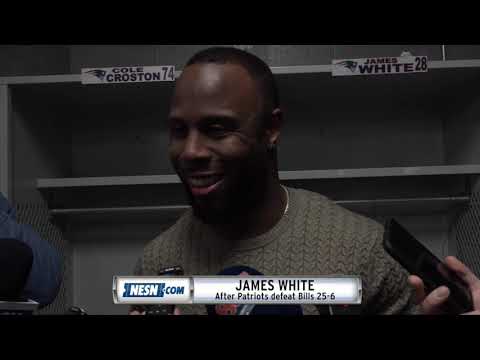 Video: James White Patriots vs. Bills Week 8 Postgame Locker Room