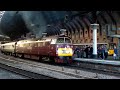 D1015 departs York Station with lots of clag for Scarborough - In HD