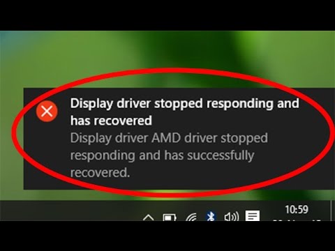 Fix Display driver stopped responding and has recovered error in windows 10