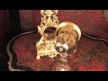Antique French Drum Head Table Clock