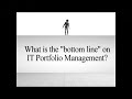 Meta Group veep discusses IT portfolio management.