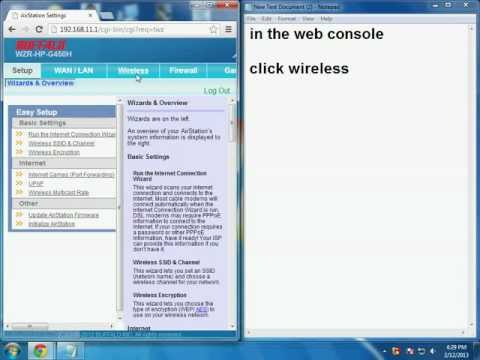 how to setup buffalo wcr-gn wireless router