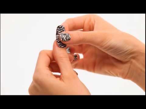 how to apply nail stickers