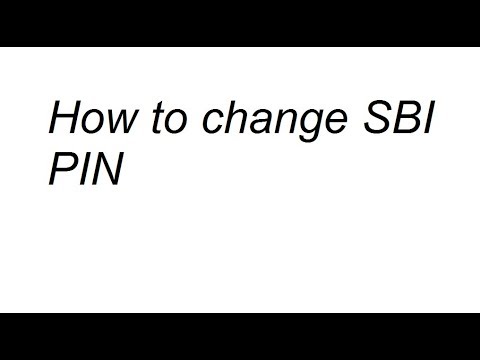 how to recover sbi atm pin