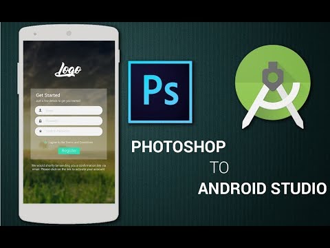 Login screen from Photoshop to Android Studio