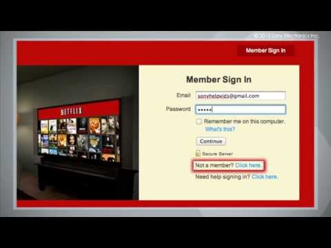how to netflix on sony tv