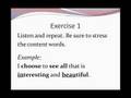 Lesson 8a - STRESS PATTERNS - English Pronunciation