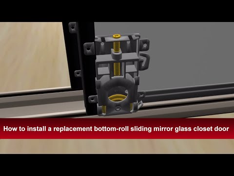 how to attach sliding closet door