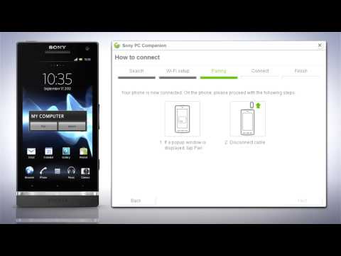 how to connect sony xperia j with laptop