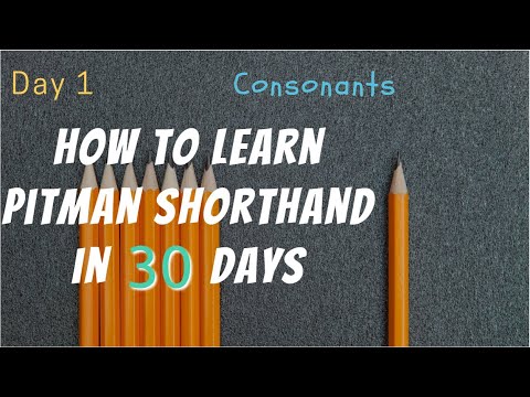 how to learn shorthand