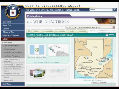 CIA Factbook - This video is a demonstration of the CIA World Factbook.