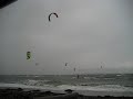 2009-11-15 Winter Boundary Bay Kiting in 30+ knots
