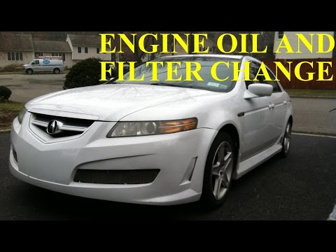 how to change oil acura tl