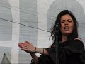 yasmin levy on stage at womadelaide 2007 singing old ladino songs with a flamenco twist.