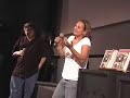 zoe explains the story behind being cast in death proof. this was at the cinema arts centre, huntington, ny show. i convinced zoe bell that she would have fun hanging out with a bunch of long island fans at a special 