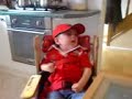 jenna bought lewis a cymru rugby top and margaret bought lewis a welsh hat!