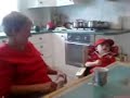jenna bought lewis a cymru rugby top and margaret bought lewis a welsh hat!