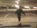 kid on bike falls off cone