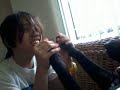Click here to watch this video Nicole is playing hand's up with Goku