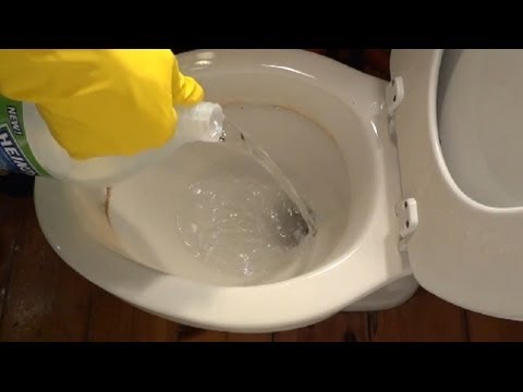 how to drain water from toilet