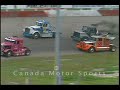 CanadaMotorSports - Big Rig racing at Race City Motorsports Park,Calgary, AB. June 2004. Wreck at (1:58), some spins too. Look for Peter Van Dyke, Merv Pirderny, Darren Berdahl, Ron Singer, Troy Pidherney and more... More... Big Rigs racing on the oval. Kenworth, Peterbilt, Ford. 900 HP 2000 ft/lb torque monsters racing on the 1/2 mile oval at Race City in Calgary. copyright 2010 AVS Inc