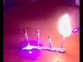 115mW UV Laser burning matches 115mW UV Laser burning matches