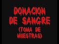 donacion de sangre part  1 toma de muestras