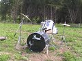 An outside drum solo by the dj tutor