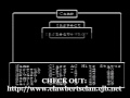a video that features the game: wizardry - proving grounds of the mad overlord, nes version. i'm playing the game using my first party out of several.