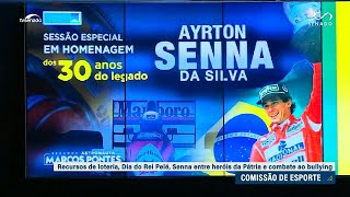CEsp aprova a inclusão do nome de Ayrton Senna no 'Livro dos Heróis da Pátria'