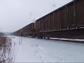Norfolk Southern in a snowstorm