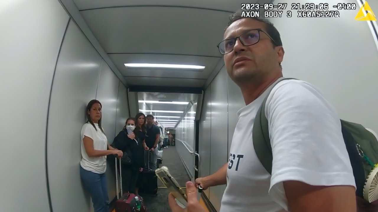 Entitled Man Tries Forcing His Way Onto Plane
