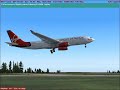 Virgin Atlantic A330 landing at Aalborg