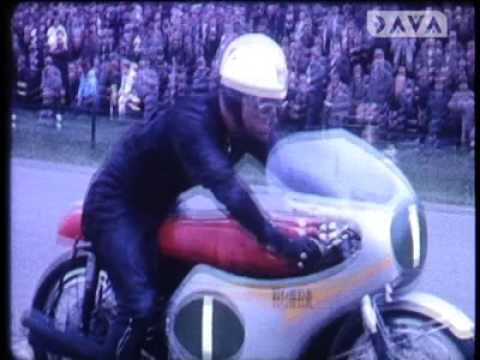 Close-up motorcycle action from the Assen TT 1960-1962