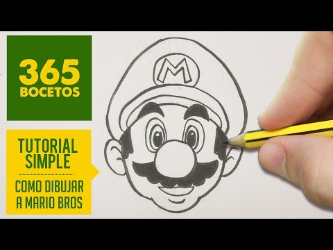 how to draw the mario characters