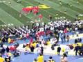 Ohio State band marching into Michigan stadium