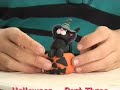  Arts Crafts Food Home Simple Sugarcraft fondant icing Halloween Jack O'Lantern black cat sugar-paste trick-or-treat
