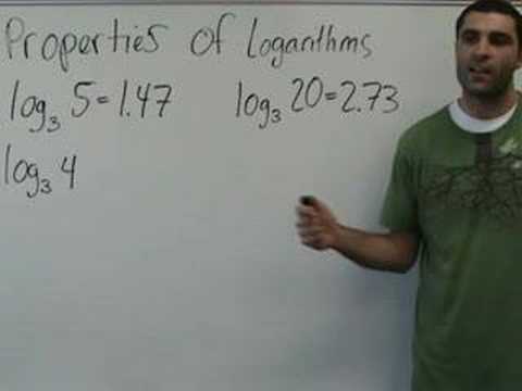 yaymath - This lesson shows the main properties of logarithms as we tackle a few problemos using them. YAY MATH, boo! Visit yaymath.org Videos copyright (c) Yay Math.