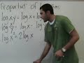 Algebra 2 - Properties of Logarithms