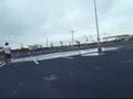 Parking lot skimboarding @ TAMUG