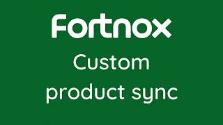 Custom product sync