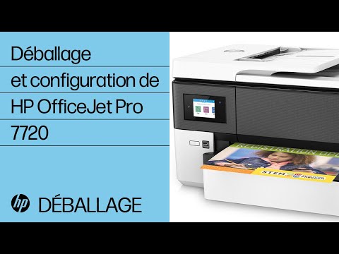 Imprimante tout-en-un grand format HP OfficeJet Pro 7720 Installation