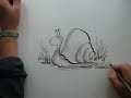 HOW TO DRAW A SNAIL PART ONE HOW TO DRAW A SNAIL PART ONE