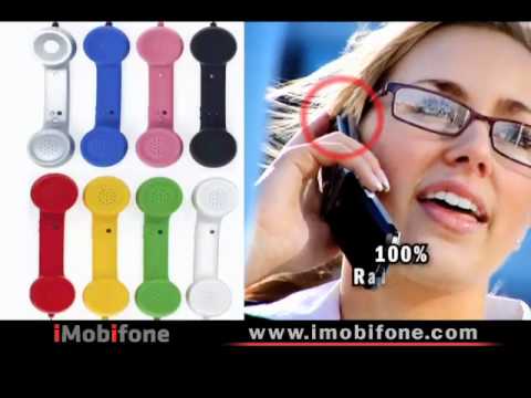 handsets - iMobifone is the solution for cell phone radiation with retro styled mobile phone handsets in different colors.
