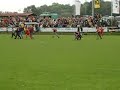 Landespokal: Naumburg vs. Hallescher FC (Platzsturm)