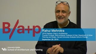Clarkson Lecture with Rahul Mehrotra