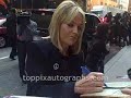 Sharon Stone - Signing Autographs at "Late Show with David Letterman"  in NYC