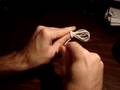 neatly wrap ipod headphones without ties